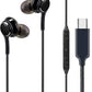 Type C in-Ear Mobile Earphone - Black