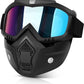 3-in-1 Bike Protection Gear: Goggles, Mask, & Shield