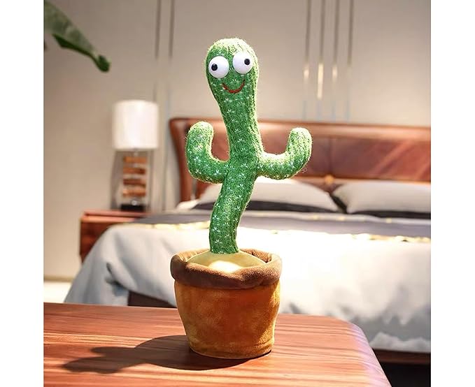 Premium Rechargeable Dancing Cactus with Charging Cable