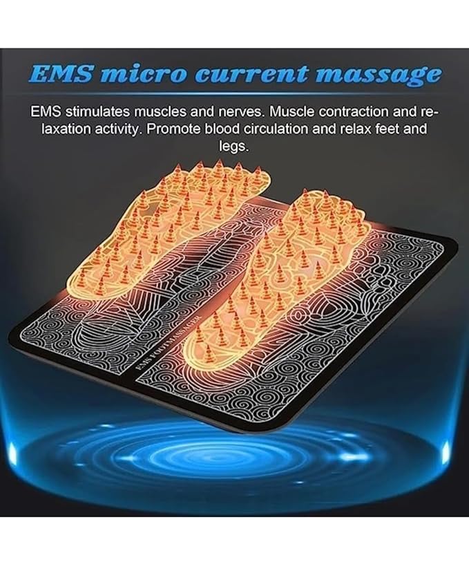 Rechargeable EMS Foot Massager Mat for Pain Relief