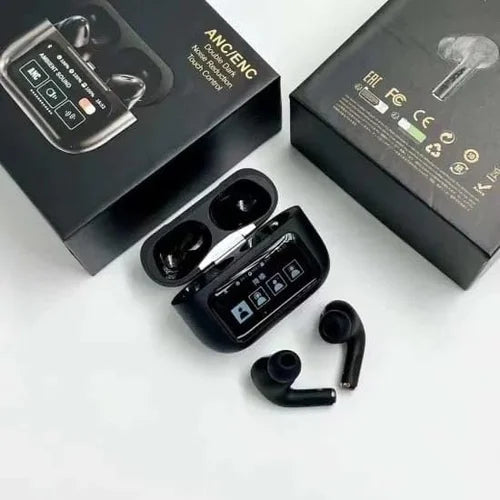 Airpods Pro with Touch Display 2 (Black, True Wireless)